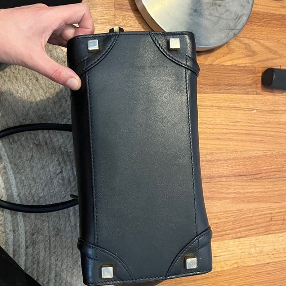 Celine Micro Luggage Tote Black Smooth Calfskin Gold Hardware. Authentic. - Picture 5 of 11